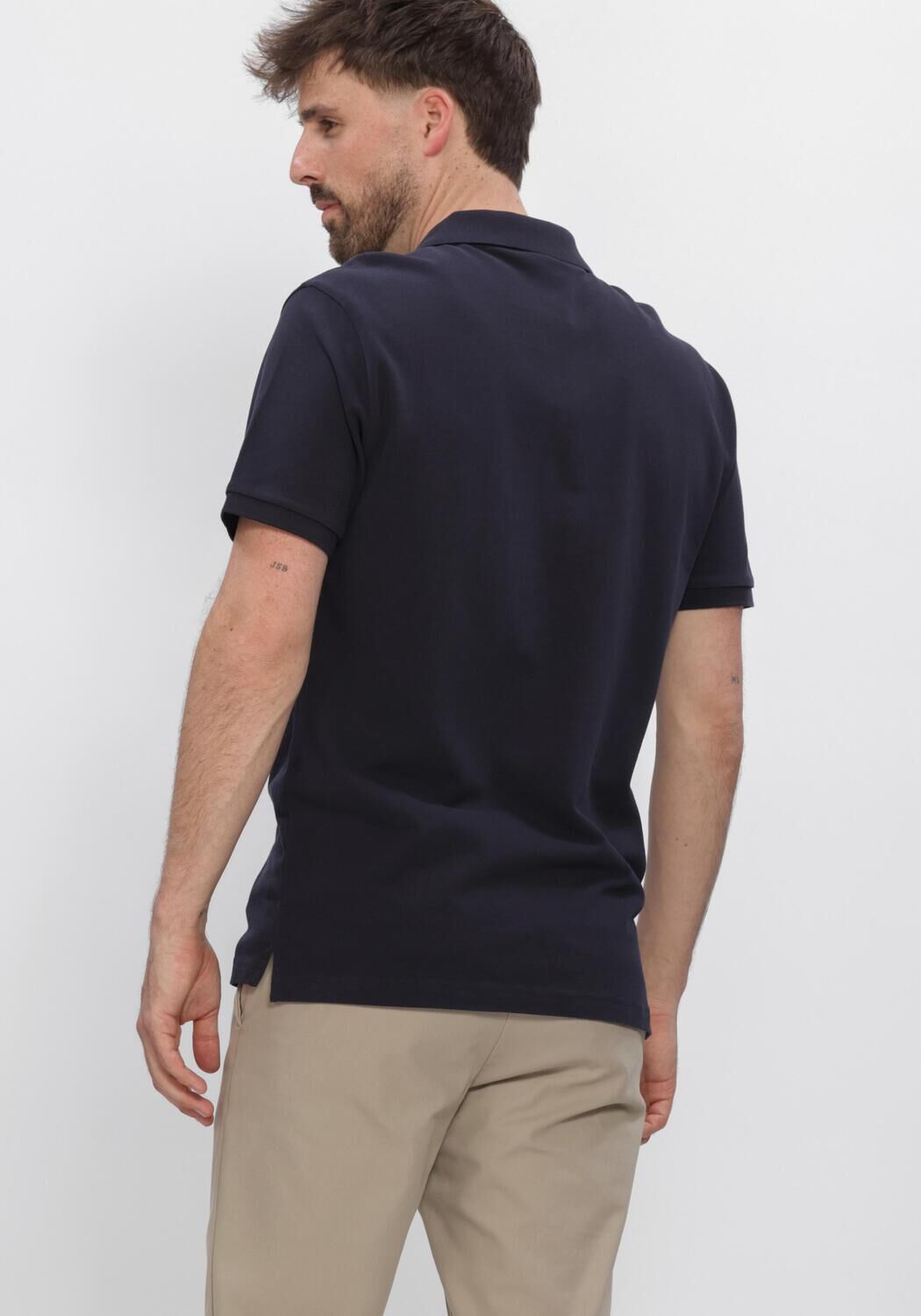 Dunkelblau PROFUOMO Polo-Shirt POLO SS BASIS PIQUE - large