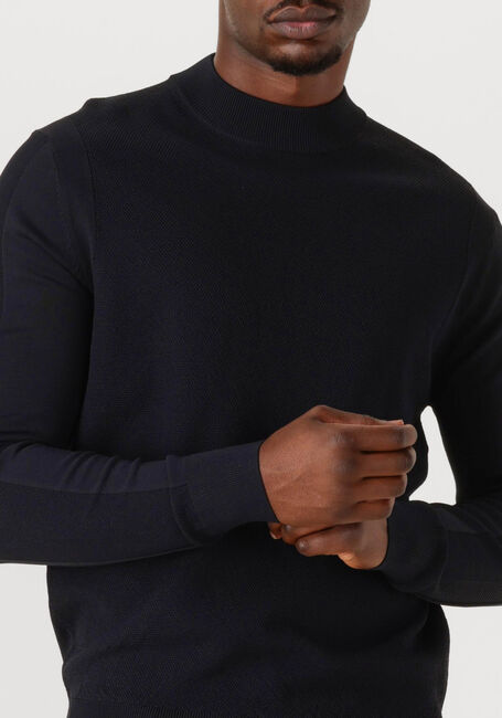 Schwarze GENTI Pullover TURTLE LS - large