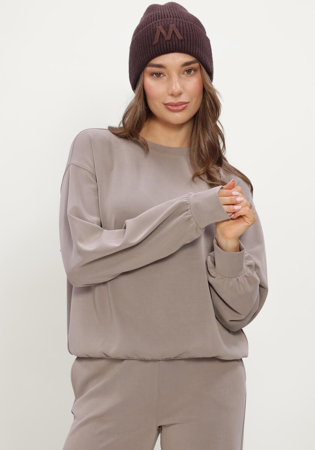 Taupe MOSCOW Sweatshirt 66-04-VIOLETTA - large