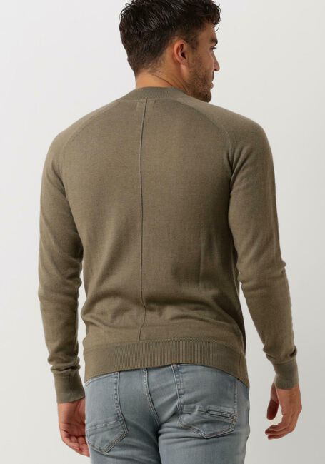 Grüne DSTREZZED Pullover MOCK NECK SOFT COTTON MELANGE - large