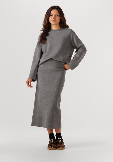 Graue OBJECT Pullover OBJREYNARD O-NECK PULLOVER - large