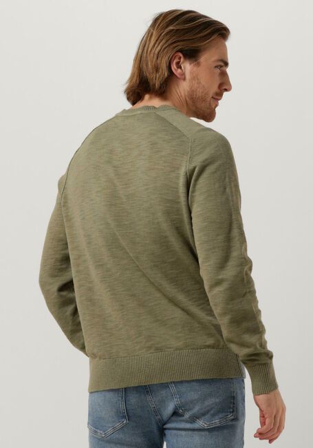 Khaki CALVIN KLEIN Pullover SLUB TEXTURE SWEATER - large