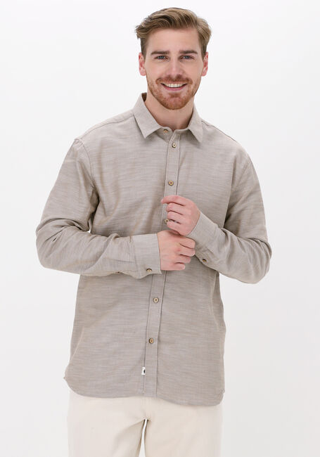 Beige ANERKJENDT Casual-Oberhemd AKKONRAD STRUCTURE SHIRT - large