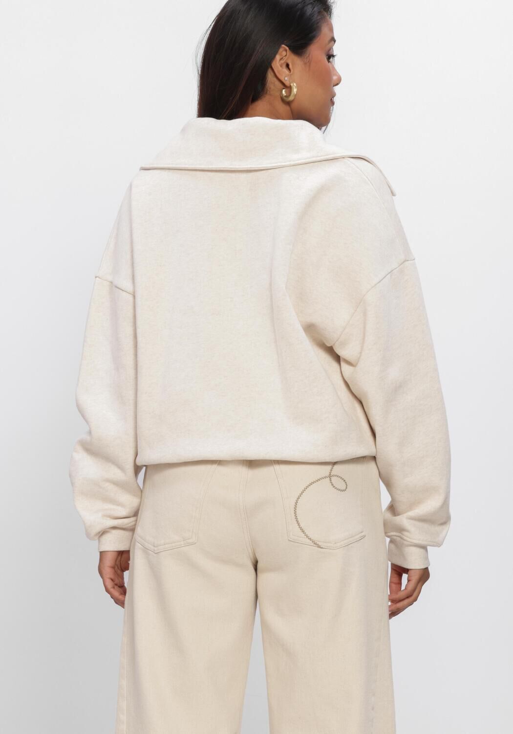 Beige NUKUS Sweatshirt NICKY PULLOVER - large