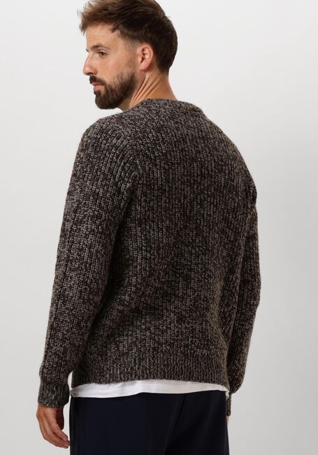 Braune ANERKJENDT Pullover AKSUNE HEAVY CREW KNIT - large