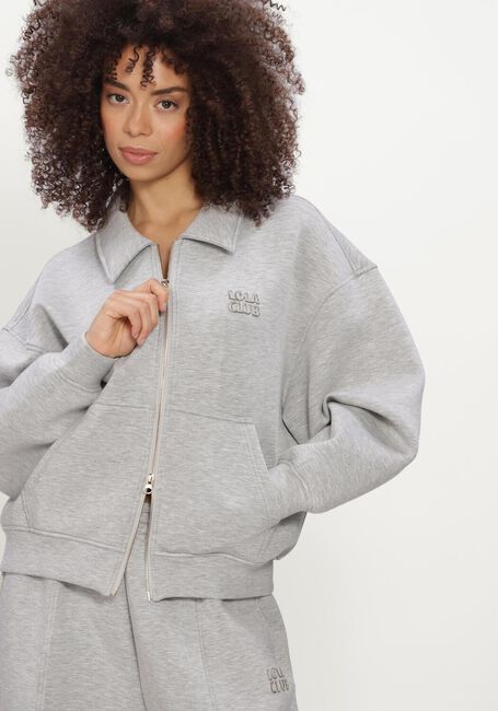 Graue THE LOLA CLUB Sweatshirt LOIS ZIP THROUGH - large