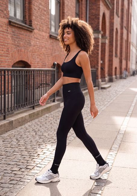 Schwarze AIM'N Hosen RIBBED SEAMLESS TIGHTS - large