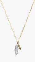 Goldfarbene MY JEWELLERY Kette TWO FEATHER NECKLACE - medium