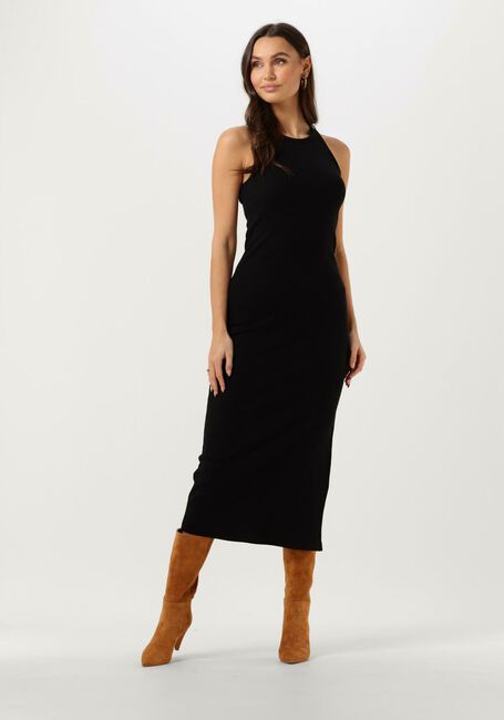 Schwarze GESTUZ Midikleid DREWGZ SL LONG DRESS NOOS - large