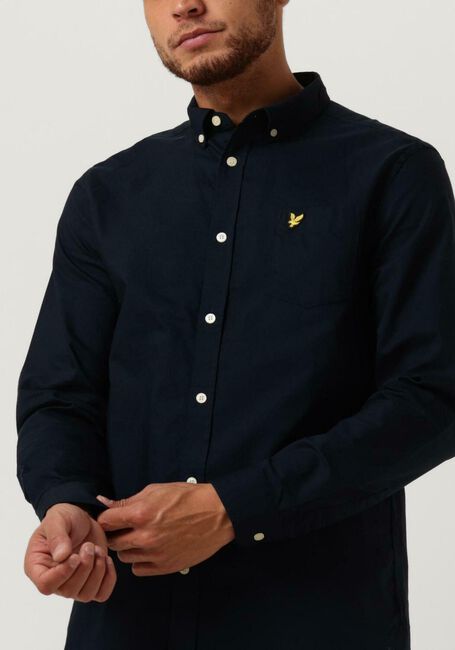 Dunkelblau LYLE & SCOTT Casual-Oberhemd REGULAR FIT LIGHT WEIGHT OXFORD SHIRT - large