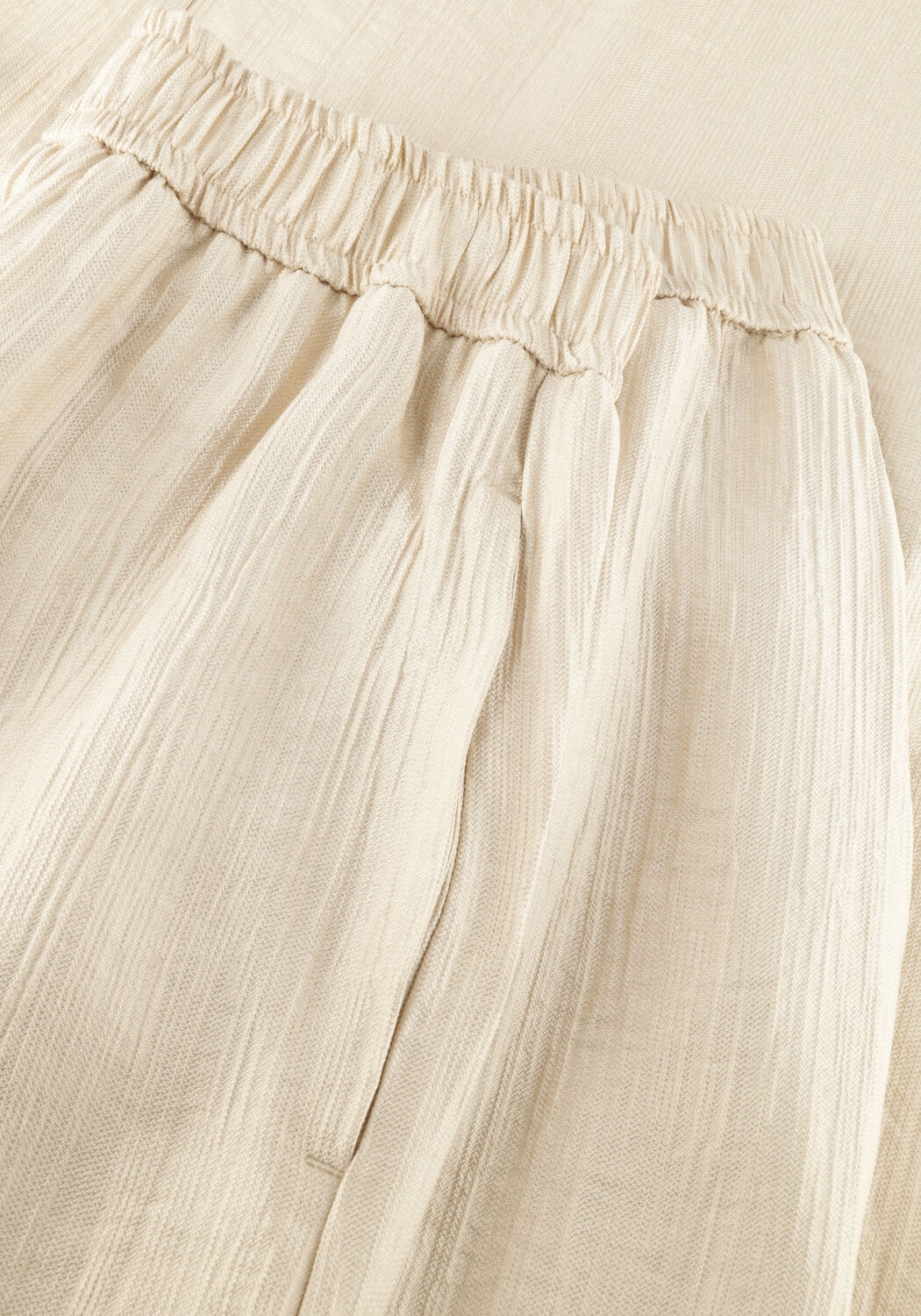 Creme KNIT-TED Weite Hose JANOU - large