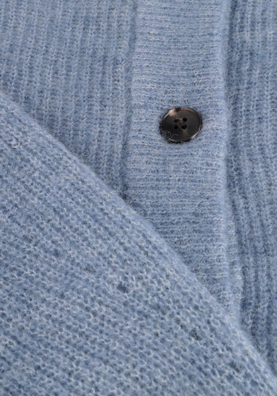 Blaue SELECTED WOMEN Strickjacke SLFLULU LS KNIT SHORT CARDIGAN - large