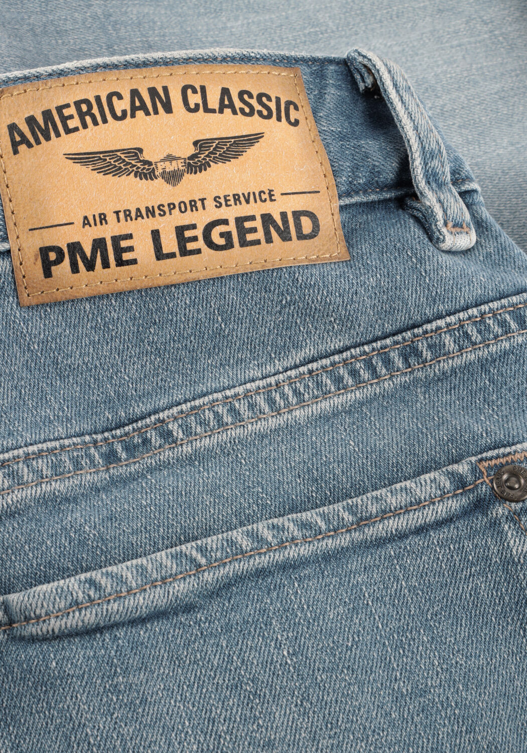 Blaue PME LEGEND Jeans PME LEGEND NIGHTFLIGHT SHORTS GREY MID WASH - large