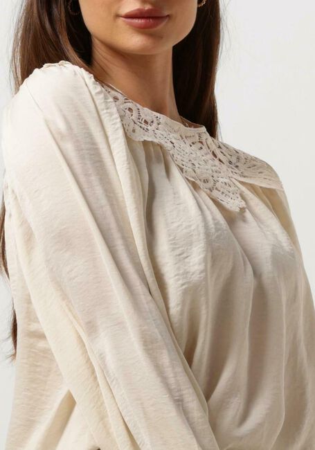 Nicht-gerade weiss SUMMUM Blusen TOP DRAPY SATIN - large