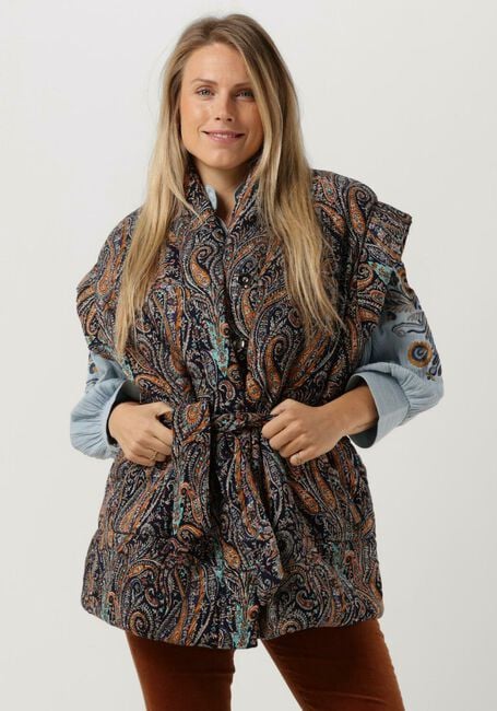 Mehrfarbige/Bunte ANTIK BATIK Gilet ELVIS BIGGILET - large