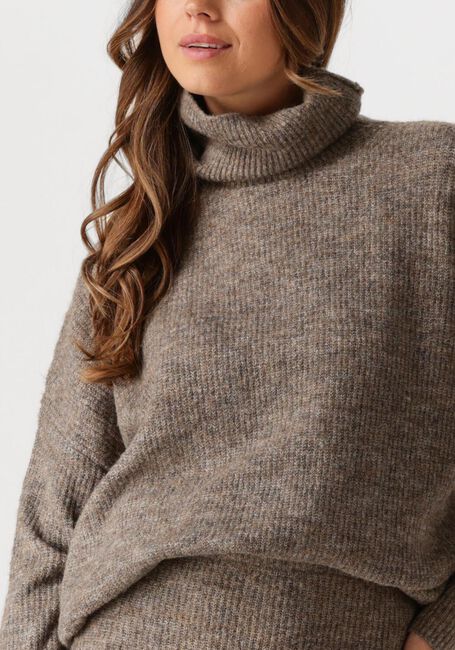 Taupe YDENCE Pullover KNITTED SWEATER LIL - large