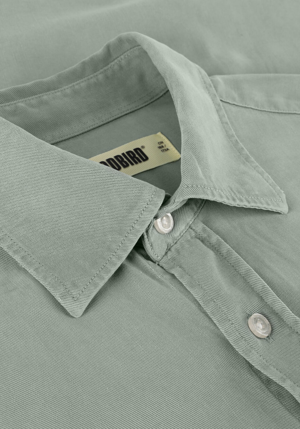 Gr&uuml;ne WOODBIRD Casual-Oberhemd WBYUZO TENCEL SHIRT - large