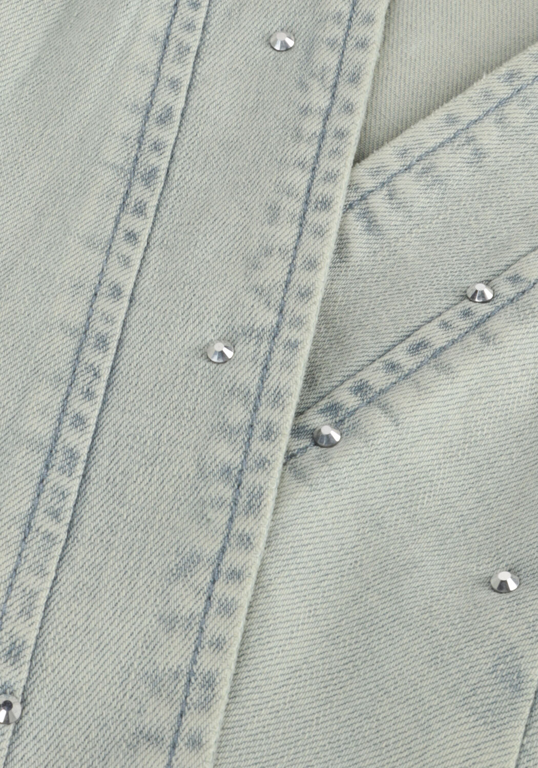 Hellblau INDIAN BLUE JEANS Gilet DENIM GILET FANCY - large