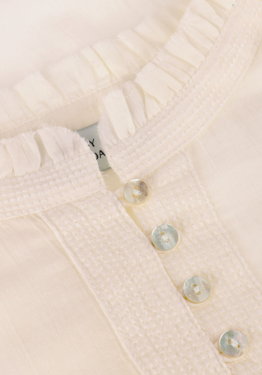 Wei&szlig;e RUBY TUESDAY Blusen IREM BLOUSE WITH SMALL PLEATS + BUTTONS PLACKET - large