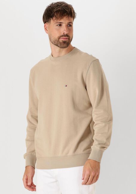 Khaki TOMMY HILFIGER Pullover ESSENTIAL TERRY CREWNECK - large