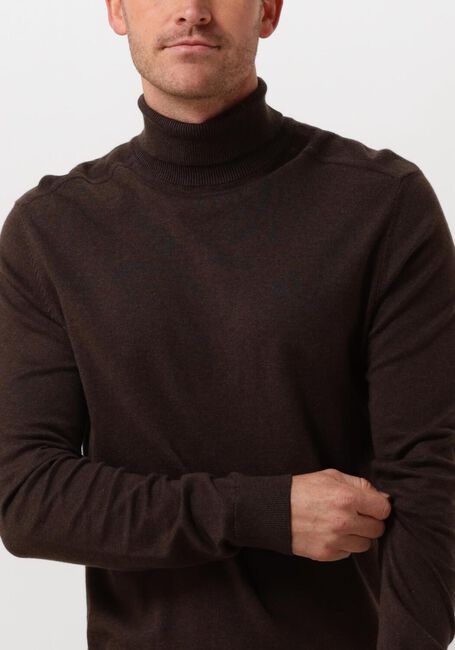 Braune SELECTED HOMME Rollkragenpullover SLHBERG ROLL NECK NOOS - large