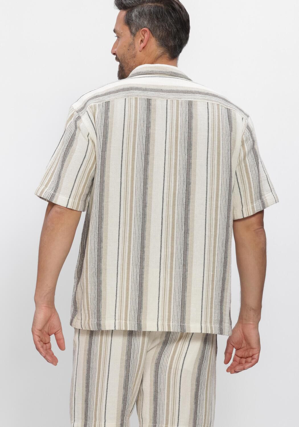 Beige SELECTED MEN Hemden SLHRLXCAL SS SHIRT RESORT - large