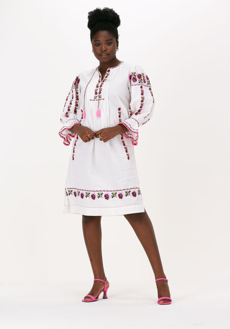 Weiße ANTIK BATIK Minikleid MILDA DRESS - large