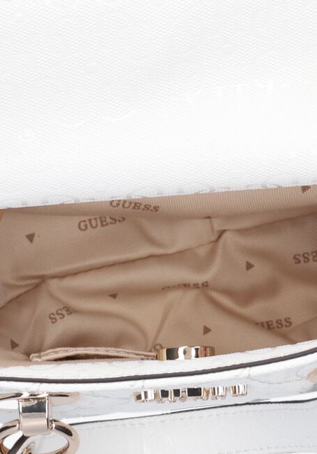 Weiße GUESS Handtasche SASKY MINI TOTE - large