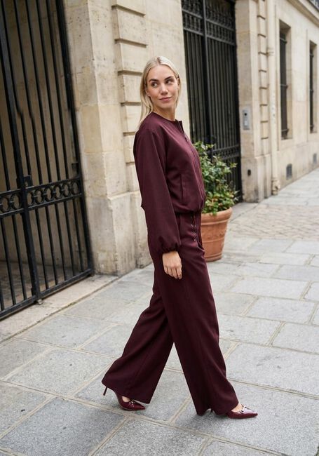 Bordeaux CO'COUTURE Hose LUNA EYELET WIDE LONG PANT - large