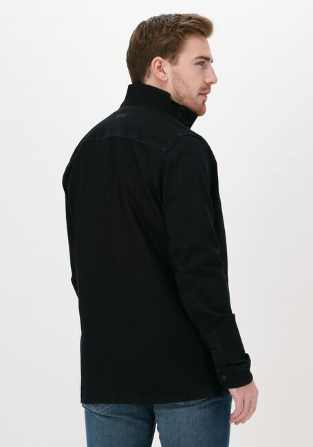 Schwarze PME LEGEND Strickjacke LONG SLEEVE SHIRT BLACK DENIM - large