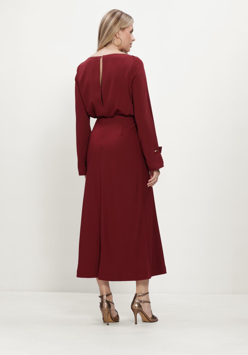 Bordeaux LINA LOCCHI Maxikleid LL-BETH - large