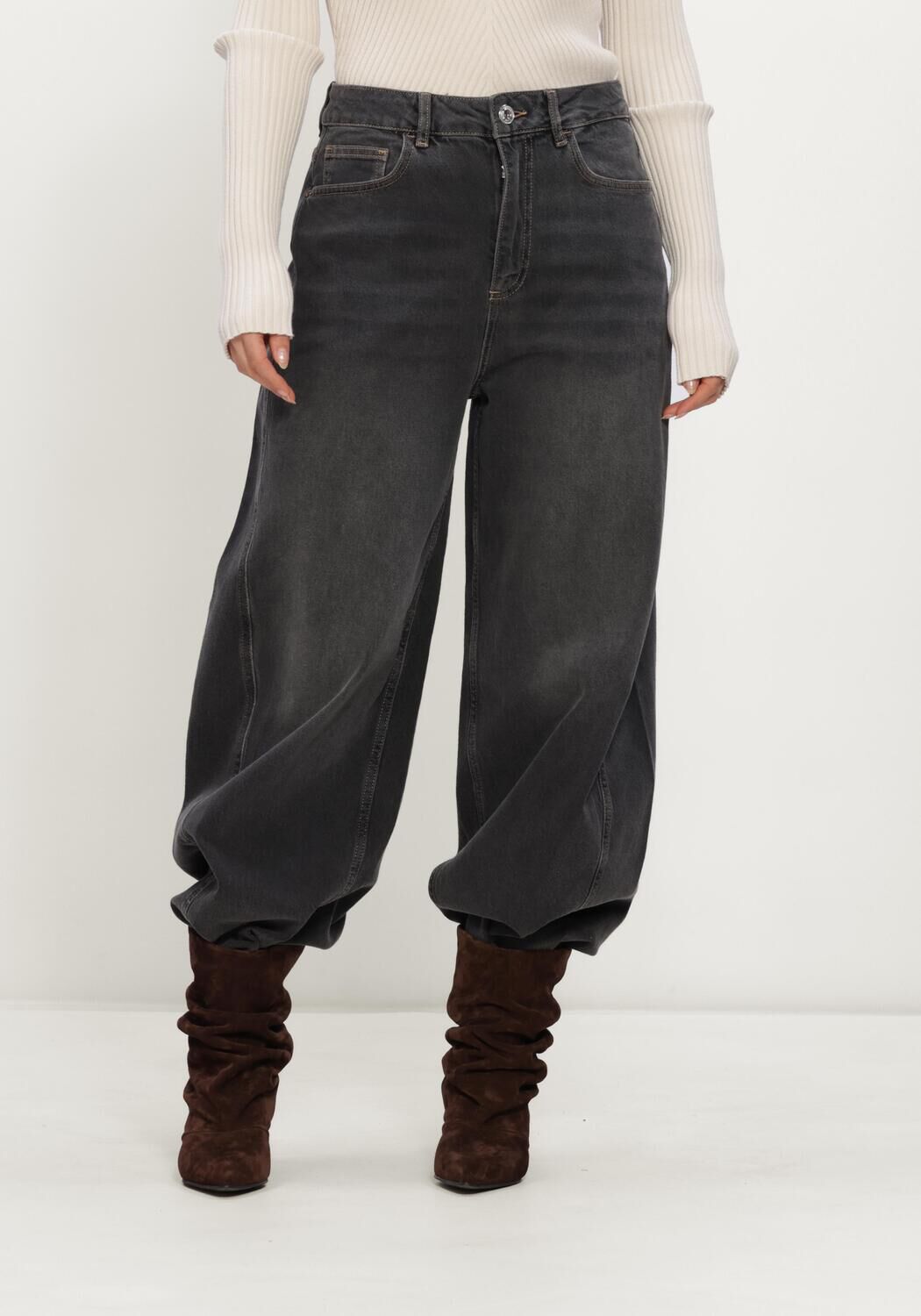 Dunkelgrau MOS MOSH Wide jeans MMCINDY DRACIEL JEANS - large