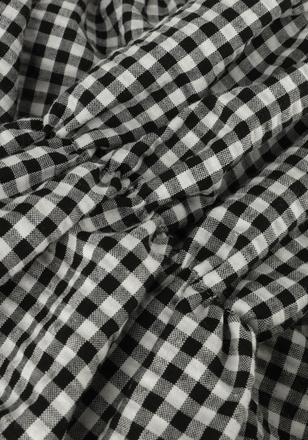 Schwarze Salty Stitch Top BALLON TOP - GINGHAM - large