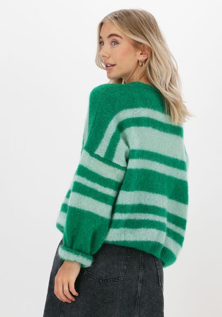 Grüne LEON & HARPER Strickjacke NIGNA MMP01 PLAIN - large