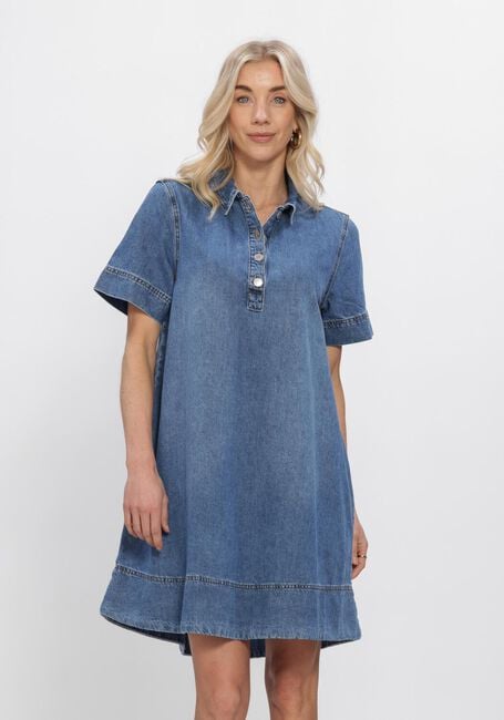 Blaue MSCH COPENHAGEN Kleider MSCHTURO ALENA 2/4 DRESS - large