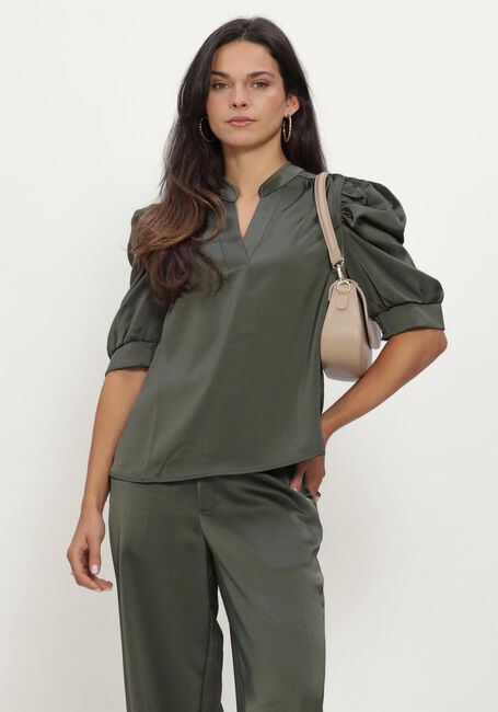 Gr&uuml;ne NEO NOIR Blusen ROELLA HEAVY SATEEN BLOUSE - large