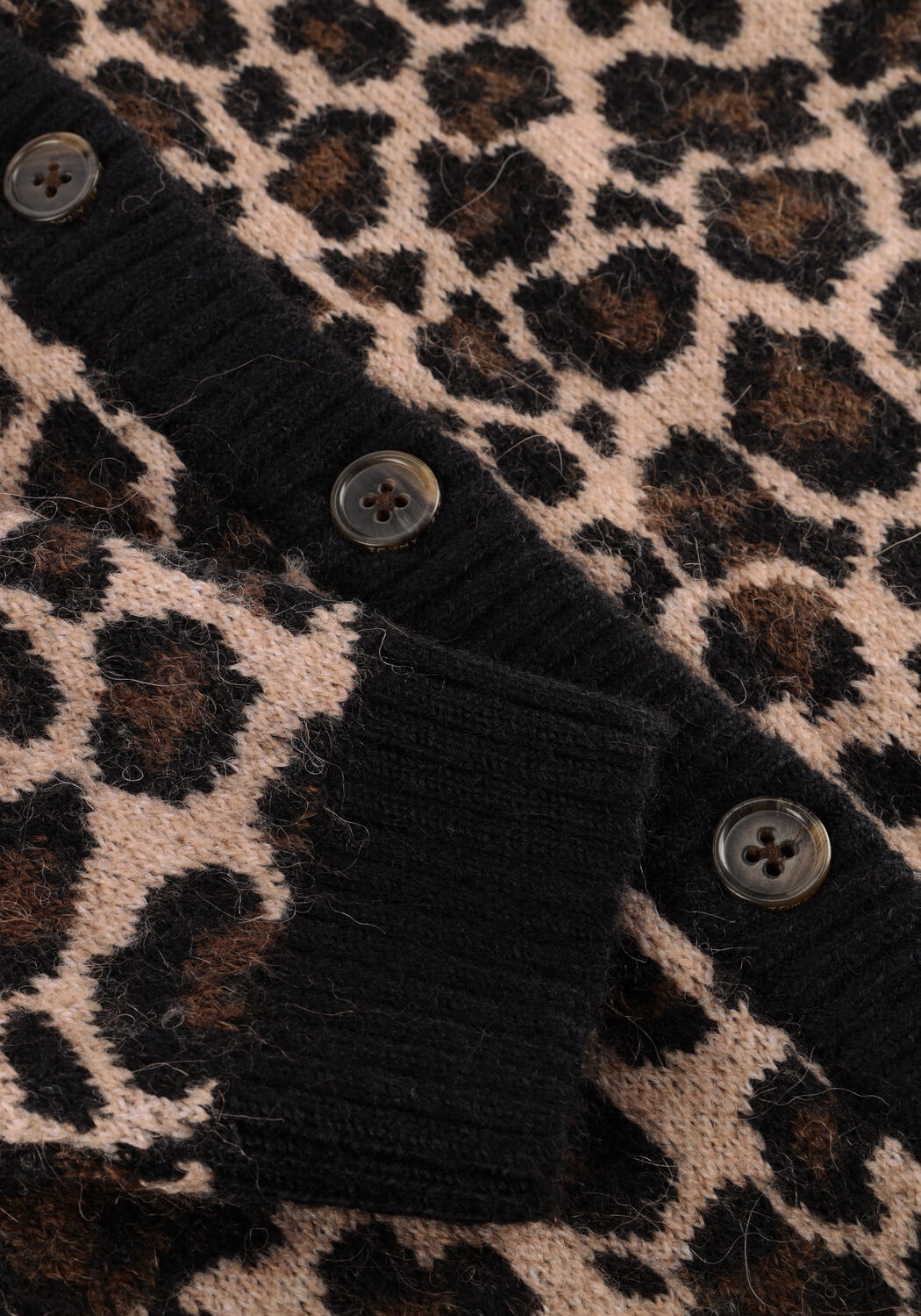 Mehrfarbige/Bunte TOMMY JEANS Strickjacke TJW LEOPARD CARDIGAN - large