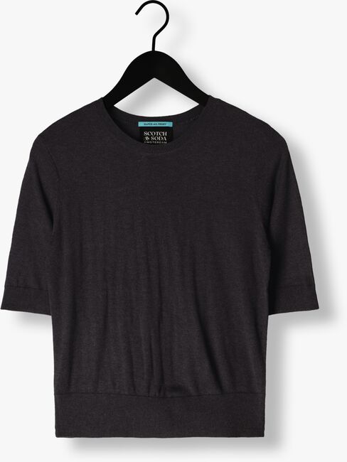Graue SCOTCH & SODA T-shirt SHORT SLEEVED CREW NECK PULLOVER - large