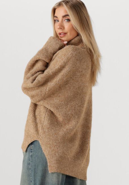 Camelfarbene CIRCLE OF TRUST Rollkragenpullover PIP KNIT - large