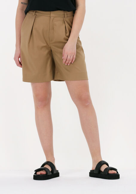 Camelfarbene GESTUZ Kurze Hose PAULA MW SHORTS - large
