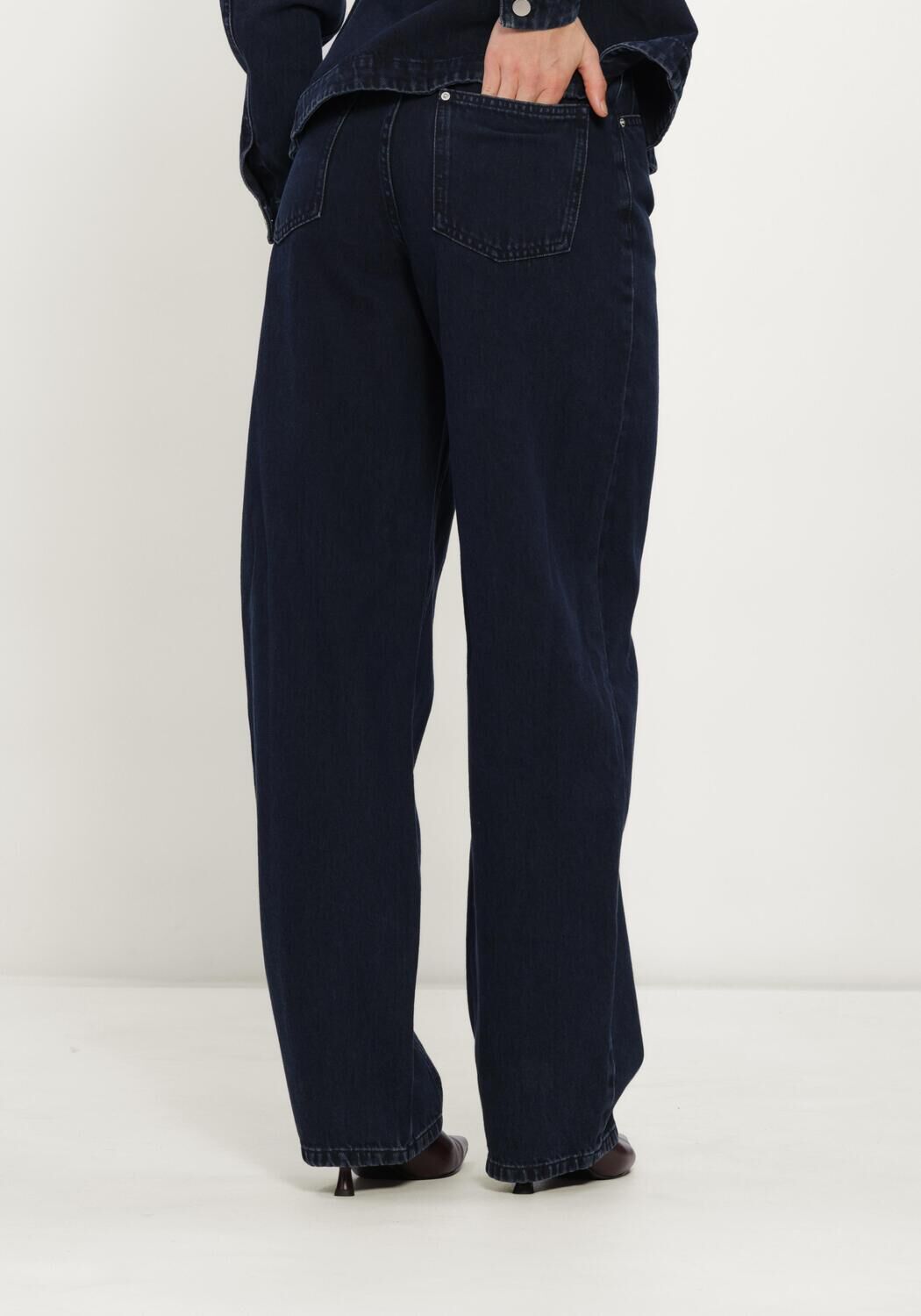 Blaue MSCH COPENHAGEN Barrel jeans MSCHUTTA EVI HW TAPERED JEANS - large