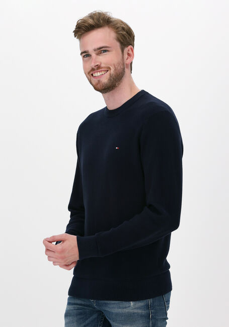 Dunkelblau TOMMY HILFIGER Pullover BASIC STRUCTURE CREW NECK - large