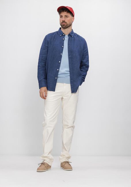 Dunkelblau TOMMY HILFIGER Casual-Oberhemd PIGMENT DYED LI SOLID RF SHIRT - large