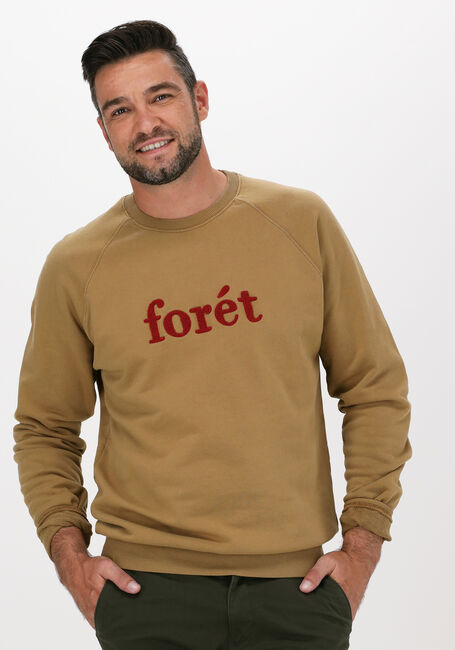 Camelfarbene FORÉT Sweatshirt SPRUCE SWEATSHIRT - large