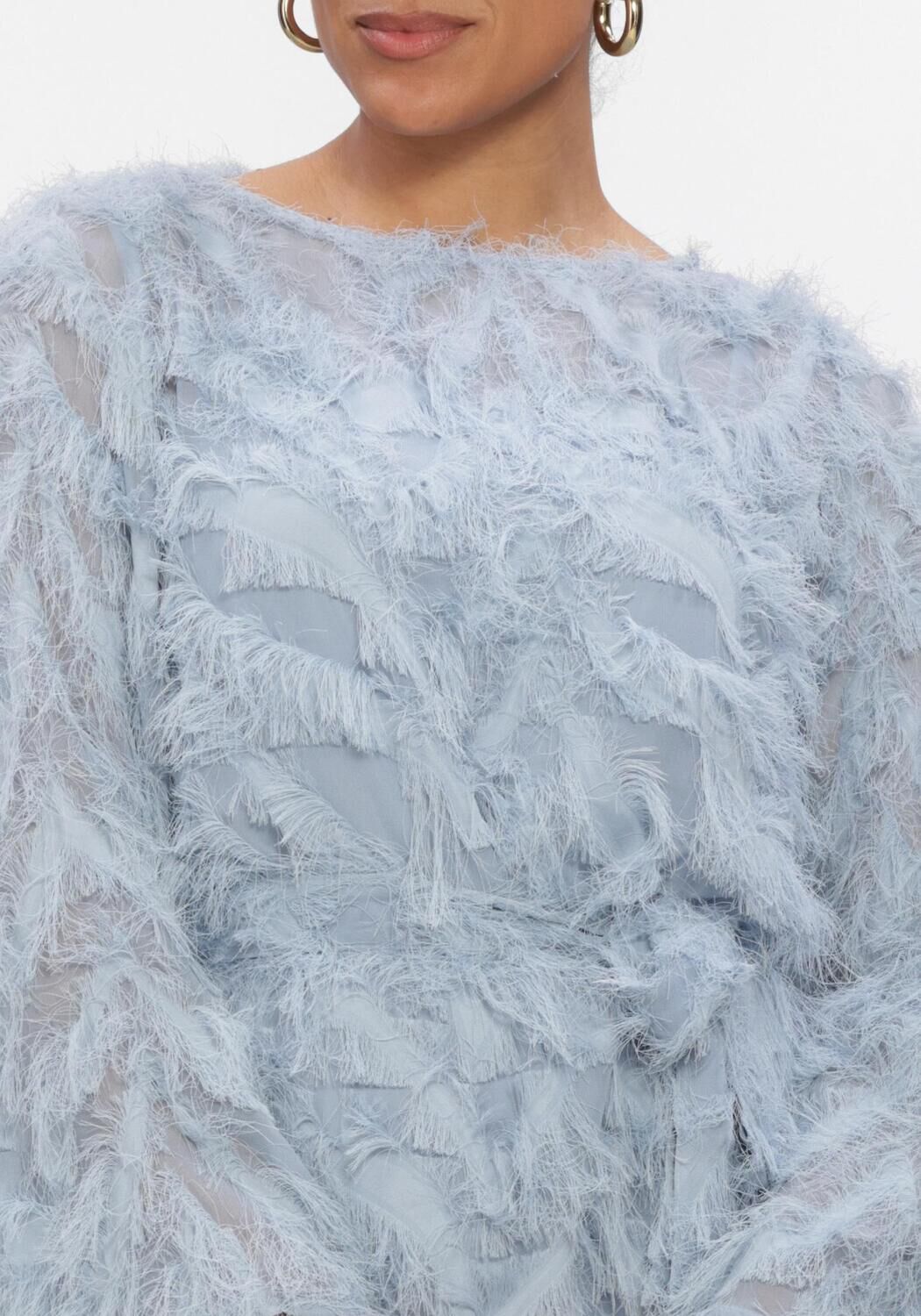 Blaue SELECTED WOMEN Minikleid SLFMYLINE RELAXED LS BOAT NECK - large