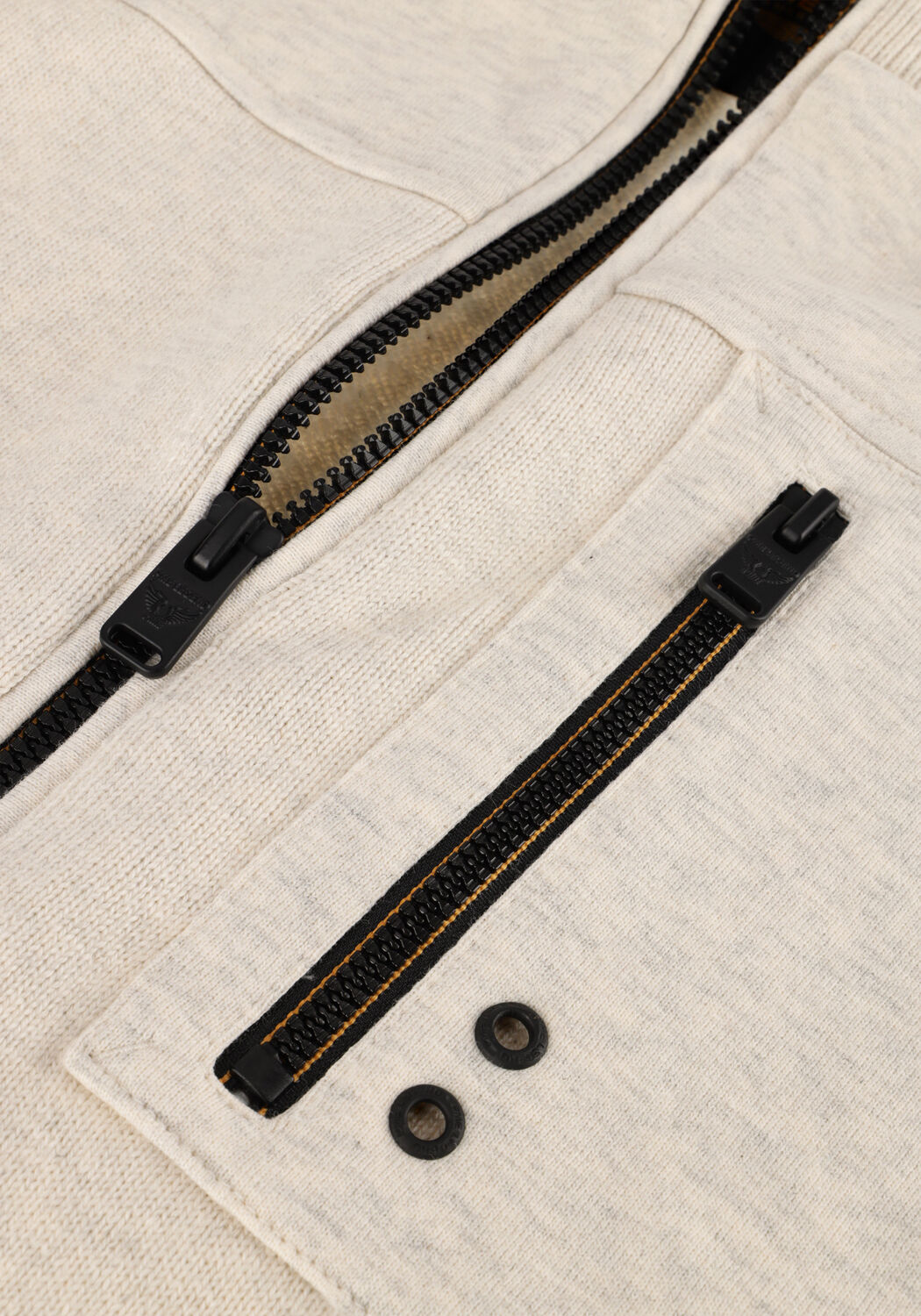 Beige PME LEGEND Strickjacke ZIP JACKET KNIT SWEAT COMBINATION - large