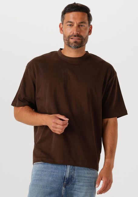 Braune SELECTED HOMME T-shirt SLHLOOSEOSCAR SS O-NECK TEE NOOS - large