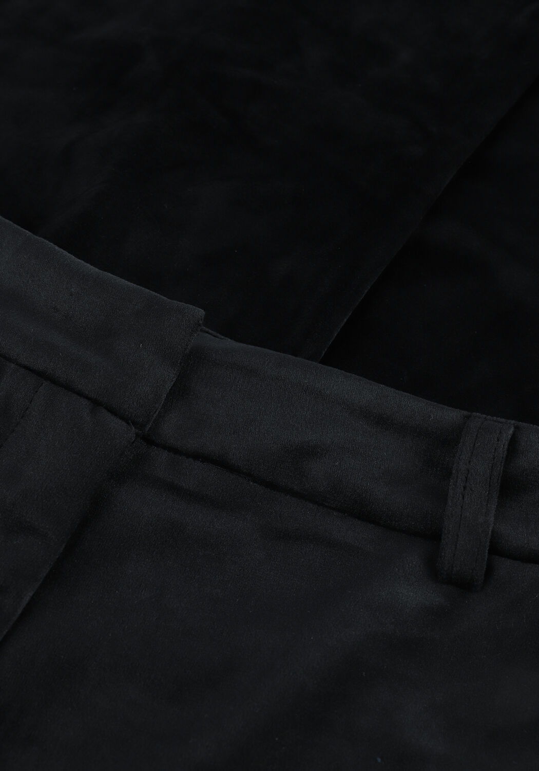 Schwarze NA-KD Hose VELVET WIDE SUIT PANTS - large