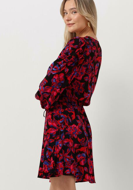 Mehrfarbige/Bunte ALIX THE LABEL Minikleid LADIES WOVEN FLORAL DRESS WITH SMOCKED WAIST - large