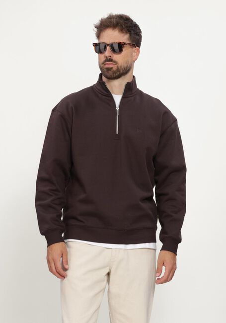 Braune MACED Sweatshirt M-ALVIN - large